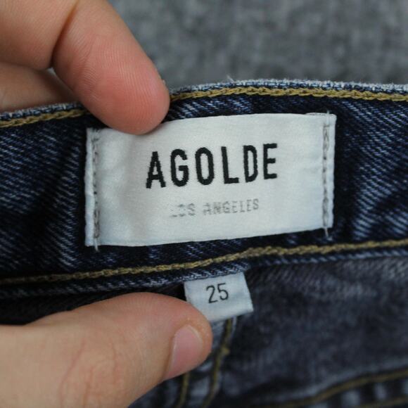Agolde Jeans Womens 25 90s Pinch High Waist in Portrait Denim High Rise Blue - Picture 7 of 14